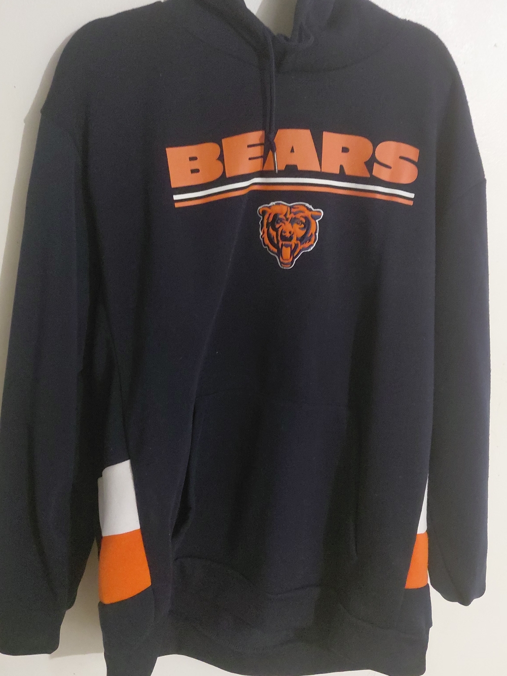 NFL Navy Hoodie with Orange Bears Logo